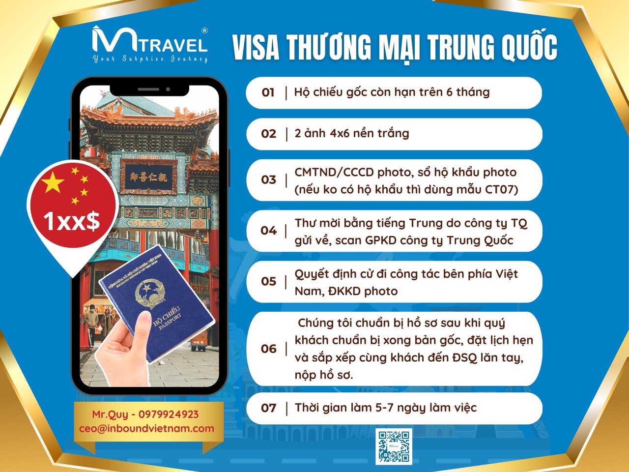 Các quốc gia được miễn visa nhập cảnh Trung Quốc bao gồm